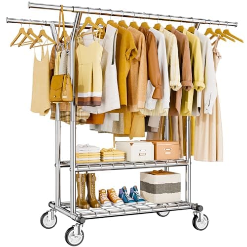 Hyseyy Heavy Duty Clothes Rack