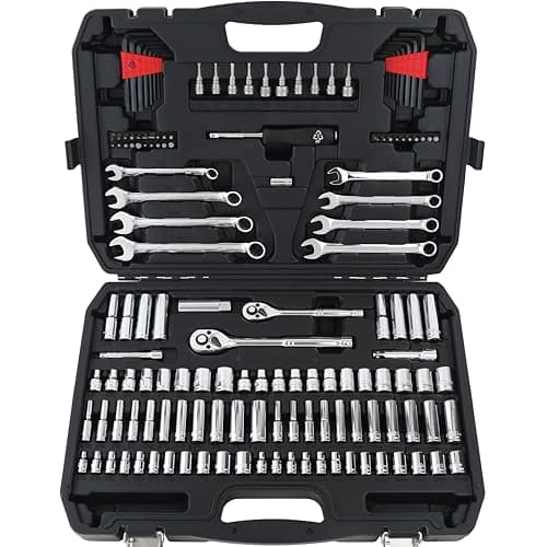 Amazon Basics 145-Piece Mechanic's Socket Tool Set
