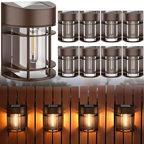 Doeslag Solar Fence Lights Brown