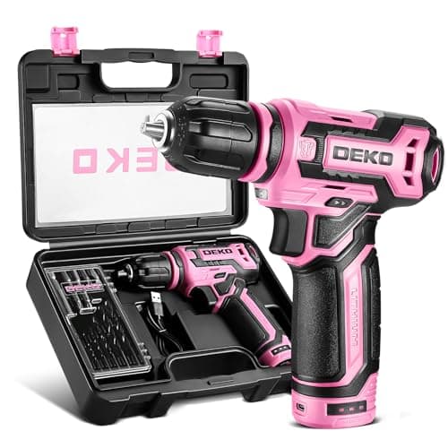 DEKO PRO Pink Cordless Drill