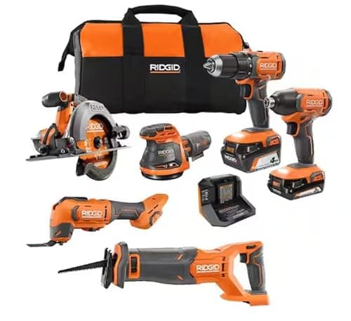 RIDGID 18V 6-Tool Combo