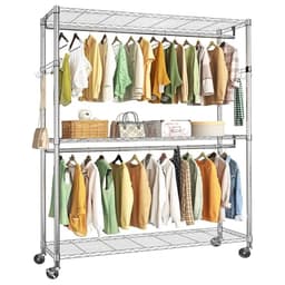 Simple Trending Clothes Rack with Shelves