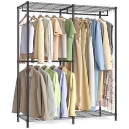 Songmics Freestanding Wardrobe Black
