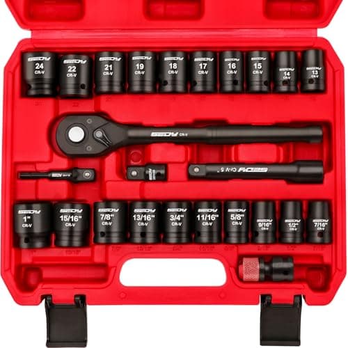 Sedy 1" Drive Socket Wrench Set