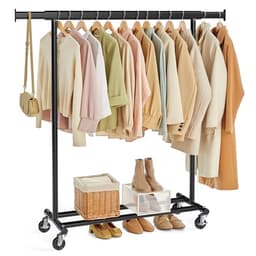 Songmics Extendable Clothes Rack Black